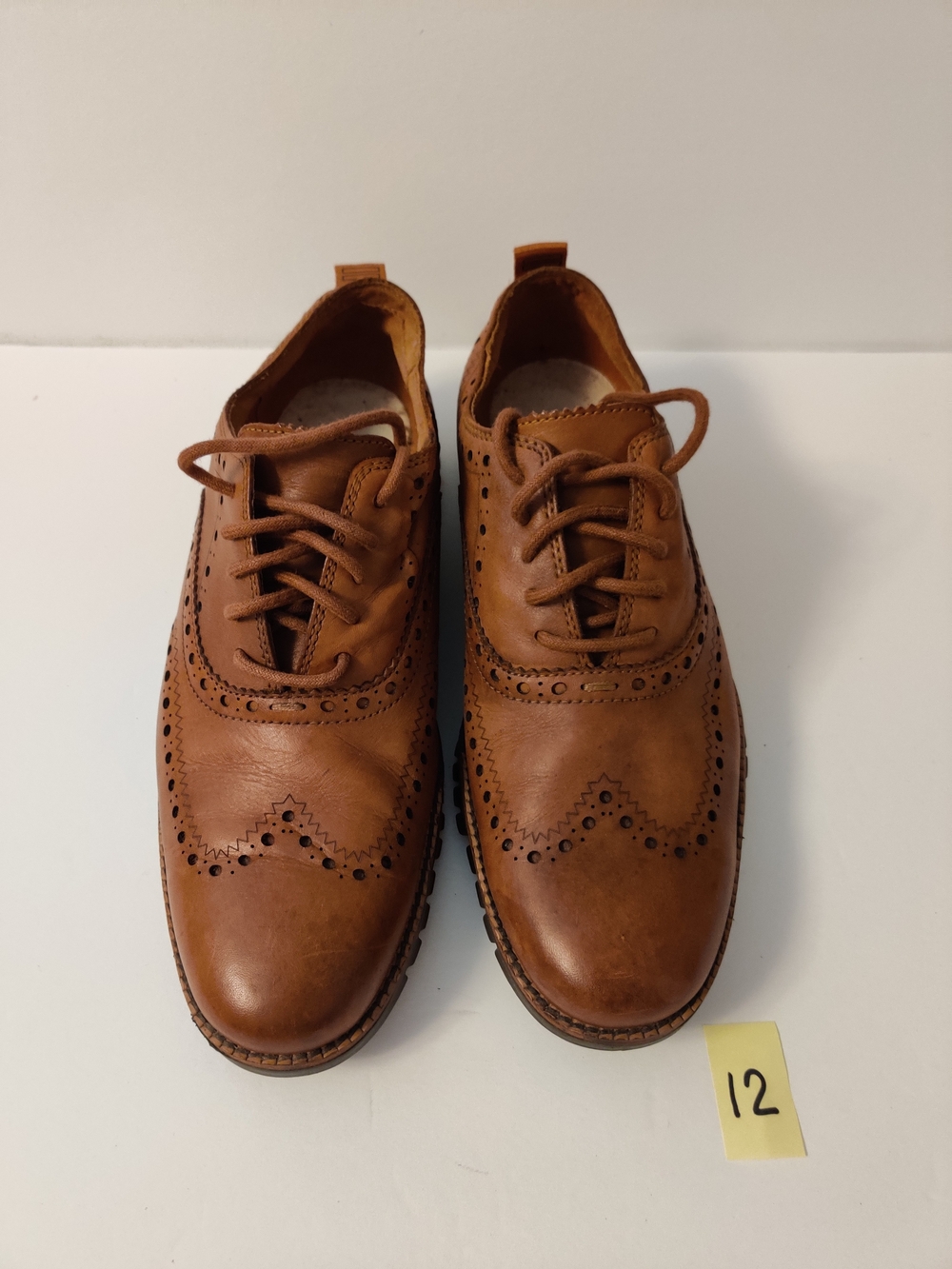 Cole Haan Leather Brown Wingtip Oxford Shoes 7.5